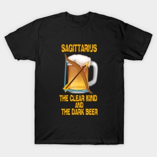 Funny beer t-shirt Sagittarius sign T-Shirt